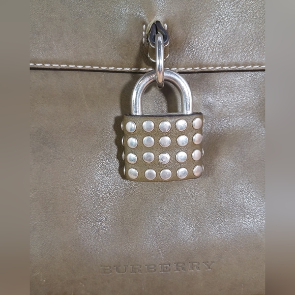 BURBERRY Large Studded Padlock Shoulder Bag - Picture 3 of 13